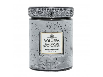 Voluspa Vermeil Makassar Ebony & Peach Small Jar vonná sviečka (5.5oz / 156g)