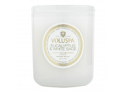 Voluspa Maison Blanc Eucalyptus White Sage Classic Candle 270g