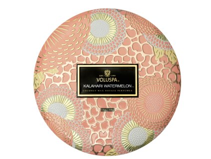 Voluspa Japonica Kalahari Watermelon 3 Wick Tin vonná sviečka 340g