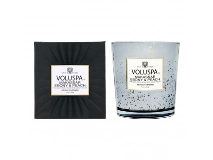 Voluspa Vermeil Makassar Ebony & Peach 9 oz Classic boxed vonná sviečka 255g