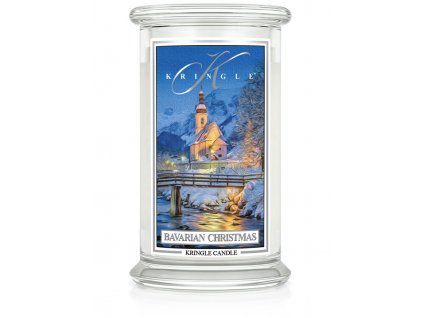 Kringle Candle Bavarian Christmas vonná sviečka veľká 2-knôtová (624 g)