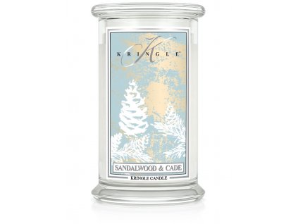 Kringle Candle Sandalwood & Cade vonná sviečka veľká 2-knôtová (624 g)