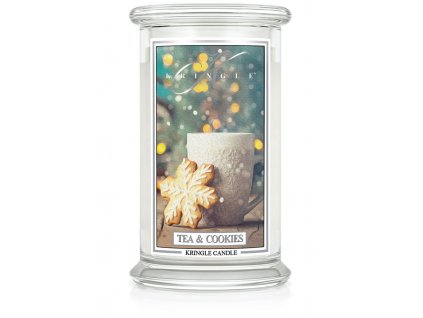 Kringle Candle Tea & Cookies vonná sviečka veľká 2-knôtová (624 g)