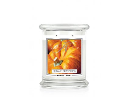 Kringle Candle Sugar Pumpkins vonná sviečka stredná 2-knôtová (411g)