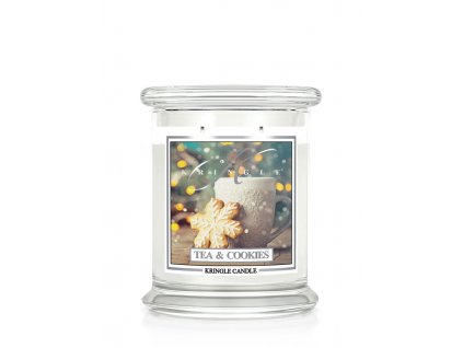 Kringle Candle Tea & Cookies vonná sviečka stredná 2-knôtová (411g)