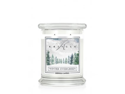 Kringle Candle Winter Evergreen vonná sviečka stredná 2-knôtová (411g)