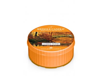 Kringle Candle Amber Wood vonná sviečka (42g)