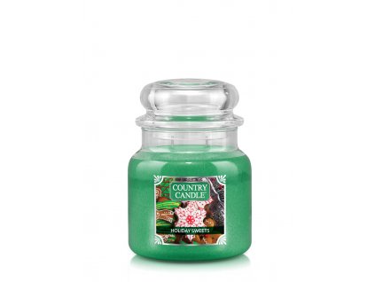 Country Candle Holiday Sweets vonná sviečka stredná 2-knôtová (453 g)