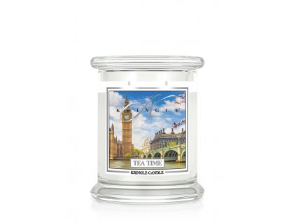 Kringle Candle Tea Time vonná sviečka stredná 2-knôtová (411g)