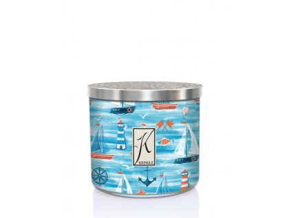 Kringle Candle TUMBLER Salt Water Taffy 3-knôtová vonná sviečka (411g)