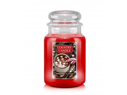 Country Candle Peppermint Cocoa vonná sviečka veľká 2-knôtová (737 g)