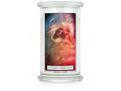 New kringle label 22oz large jar father christmas copy