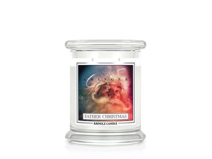 Kringle Candle Father Christmas vonná sviečka stredná 2-knôtová (411g)