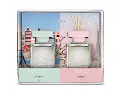 ipuro Essentials Paris & Amsterdam 2x50ml difúzor v darčekovom balení