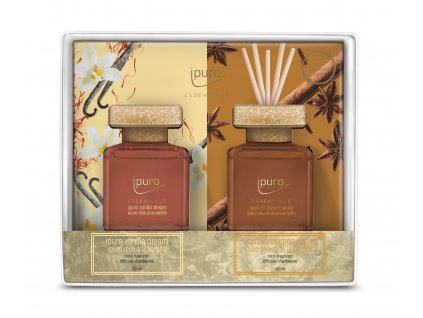 ipuro Essentials Cinnamon & Vanilla 2x50ml difúzor v darčekovom balení