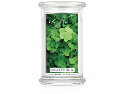 Kringle Candle St.Patrick day: Shammrock Fields vonná sviečka veľká 2-knôtová (624 g)