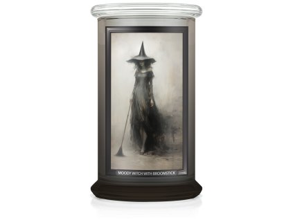 45098 kringle candle halloween print based moody witch with a broomstick vonna sviecka velka 2 knotova 624 g