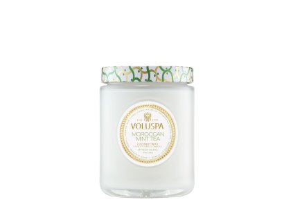Voluspa Maison Blanc Moroccan Mint Tea Jar veľká sviečka (18oz / 510g)