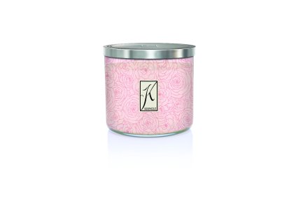 KC 2975 silver k badge lid jar chiffon parfait peony copy