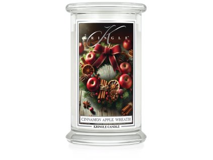 KC 22oz large jar cinnamon apple wreath copy