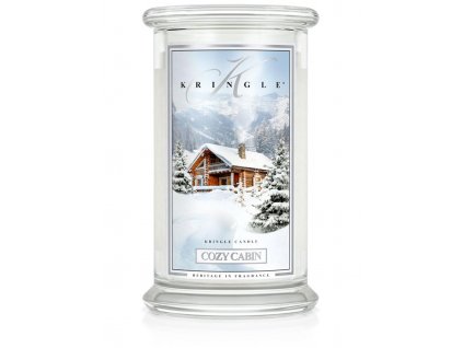 Kringle Candle COZY CABIN vonná sviečka veľká 2-knôtová (624 g)