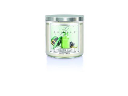 KC 852 emerald shake silver lid jar