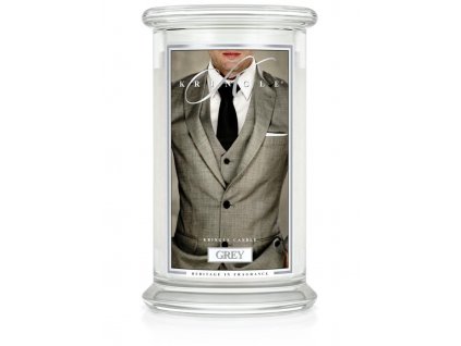 Kringle Candle Grey vonná sviečka veľká 2-knôtová (624 g)
