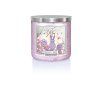 KC 852 bunny hop purple spangled jar silver lid copy