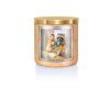 KC 852 pastel studio orange spangled jar gold lid copy