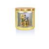 KC 852 petal craft yellow spangled jar gold lid copy