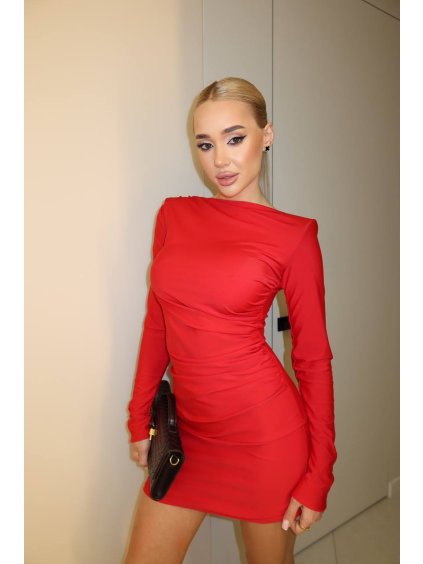 Premium červené šaty YORIA