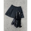 Černá koženková sukně CLARISA