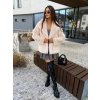 Krémový faux fur kožich JYLER