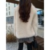 Krémový faux fur kožich JYLER
