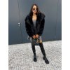 Černý bohatý kožich SIERRE