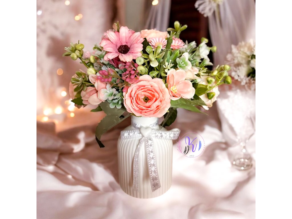 ÖNTÖTT KERÁMIA KIS VÁZA