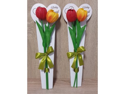 DEKOR TULIPÁN GÖMB FEJES ANYÁK NAPI FA ÁTADÓVAL