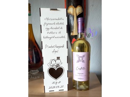 ESKÜVŐI SZÜLŐKÖSZÖNTŐ BOROS DOBOZ