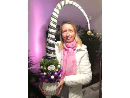 GRINCSFA LILA-FEHÉR