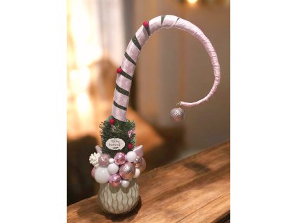 GRINCSFA MINI FEHÉR- RÓZSASZÍN