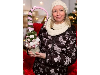 GRINCSFA MINI FEHÉR- RÓZSASZÍN