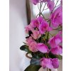 DEKOR ORCHIDEA KASPOBAN RÓZSÁVAL - NAGY MÉRET
