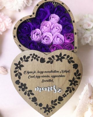 Love Box #love #woodbox #ajándékdoboz #szappanrózsa #szappanrózsabox #gift#kriszdream #ajándék #valentinnapiajándék