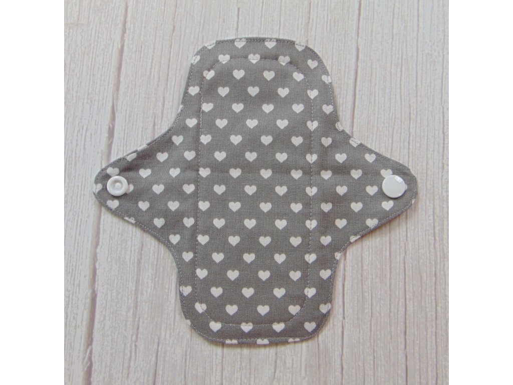 Dana mosható betét mini / fehér szívecske