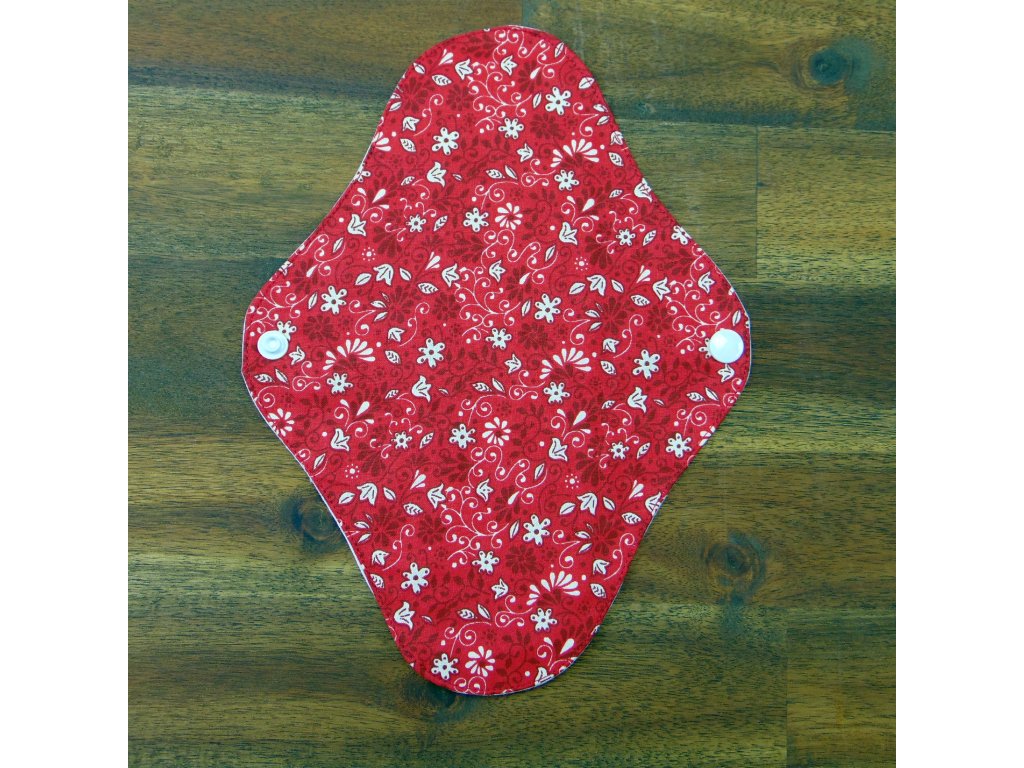 Lara mosható betét vékony 24 cm - piros apró virágos