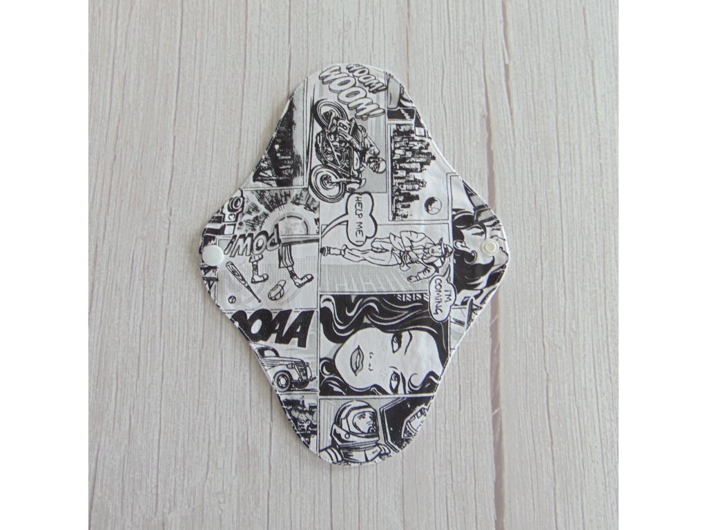 Lara mosható betét 24 cm - pamut / képregény