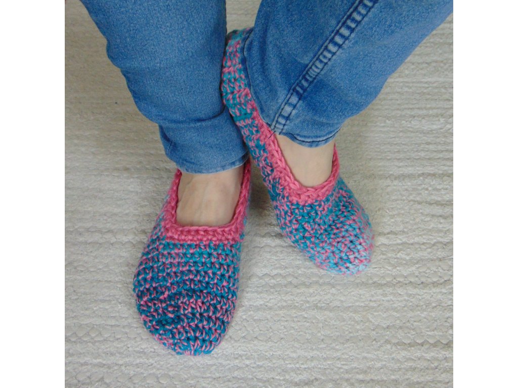 Horgolt mamusz / kék és rózsaszín