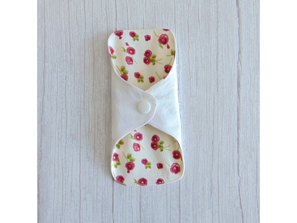 Dana mosható tisztasági betét 16 cm / ekrü - rózsák