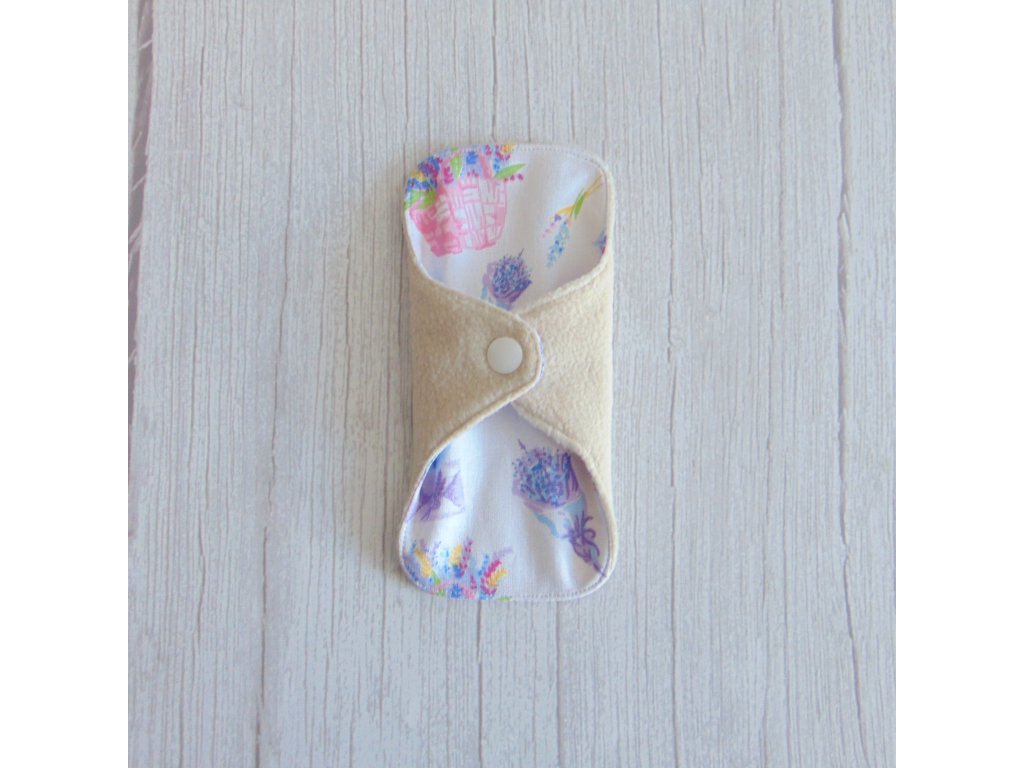 Dana mosható tisztasági betét 16 cm - polár / levendulás