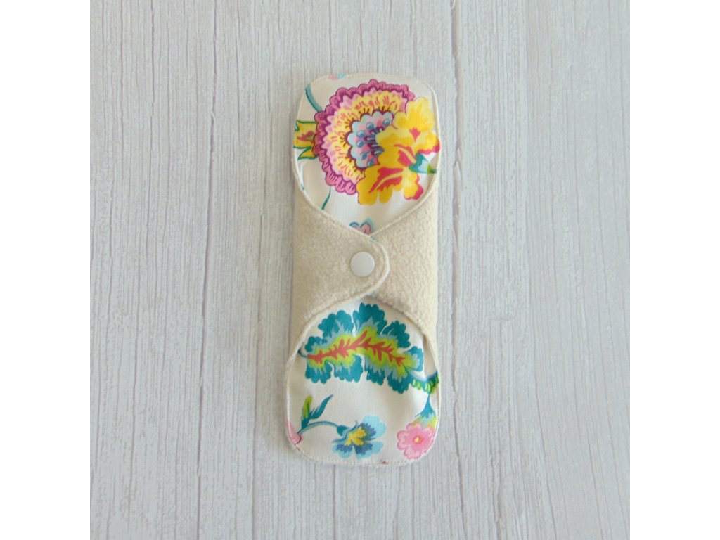 Dana NORMÁL mosható betét 20,5 cm polár / ekrü - színes virágok